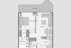 1 bedroom apartment